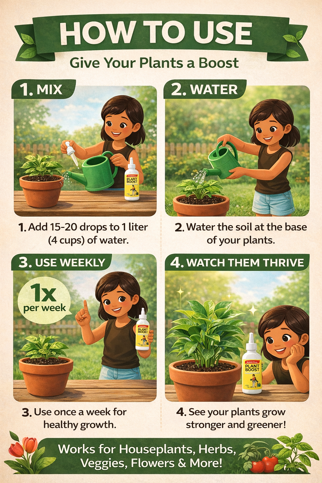 how to use plant booster