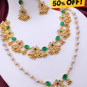 Fancy matte finish Jewelery Set diva Necklace Gold-plated jewellery set